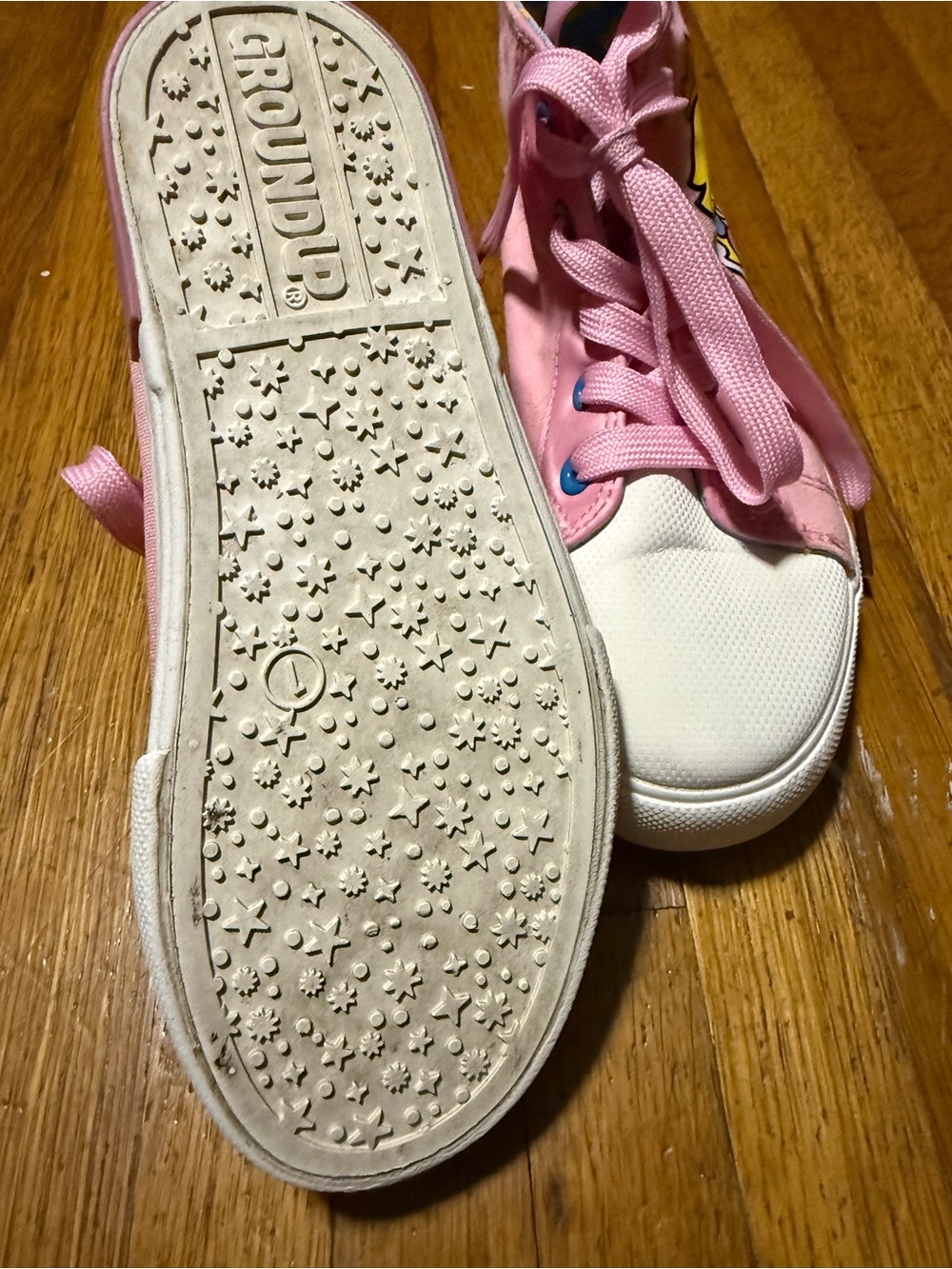 Kids Pink High-Top Princess Peach Graphic Sneakers - Picture 6 of 6